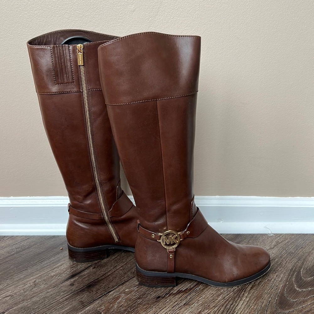 Michael Kors Leather Brown Boots